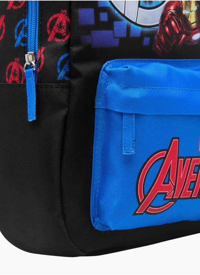 MARVEL Avengers Print Backpack with Adjustable Straps and Zip Closure - 33x23x10 cm  - Image 4