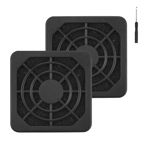 ELUTENG [2 Pack] ELUTENG 40mm Fan Filter Dustproof Cover USB Cooling Ventilator Plastic Grill 40 * 40mm USB Fan Blower Mesh Kit Compatible for DIY 4cm Computer Case Fan Dirt Filtering - Image 1
