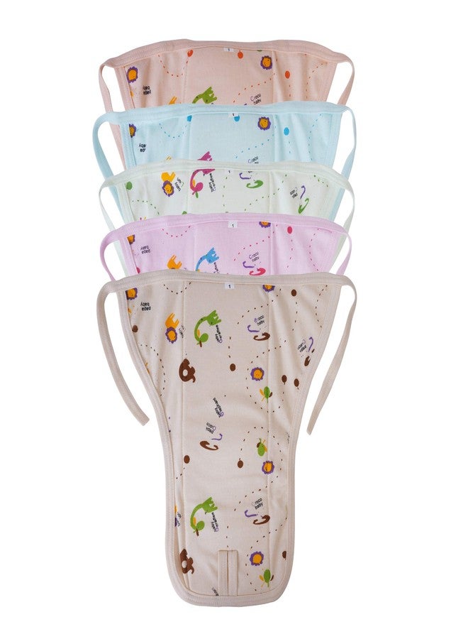 MW PRINTS Soft Premium Cotton Double Layer Washable Cloth Diapers/Nappy for 0-6 Months Baby (Pack of 5) - Image 2