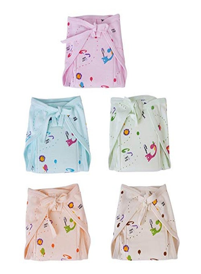 MW PRINTS Soft Premium Cotton Double Layer Washable Cloth Diapers/Nappy for 0-6 Months Baby (Pack of 5) - Image 1