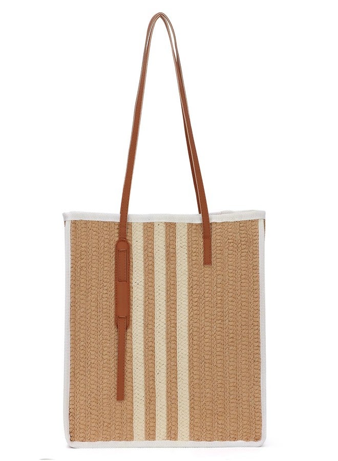 SUKUTU Large Straw Tote Bag for Women Summer Beach Weaving Chic Woven Shoulder Bag for Travel Vacation - Image 1
