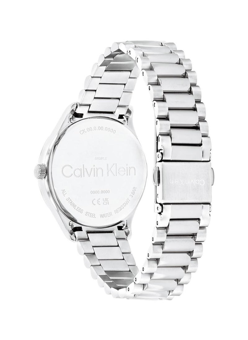 CALVIN KLEIN ساعة ايكونيك للجنسين من الستانلس ستيل - 25200168  - Image 3