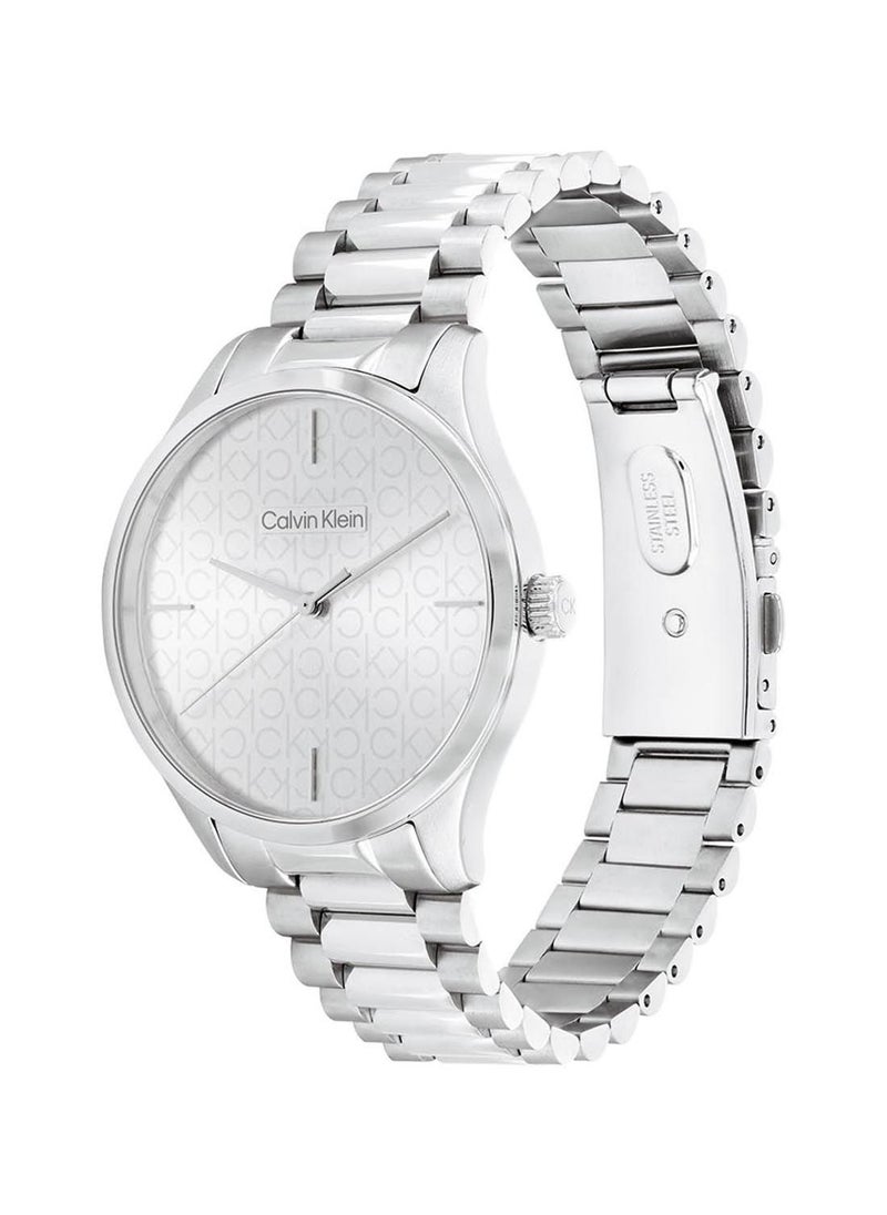 CALVIN KLEIN ساعة ايكونيك للجنسين من الستانلس ستيل - 25200168  - Image 2
