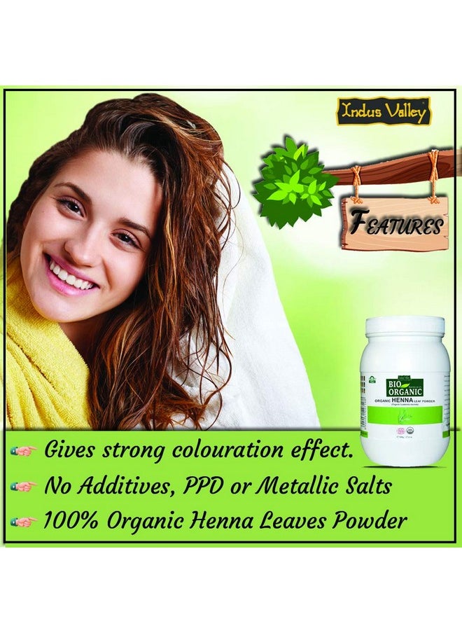 Indus Valley Indus Valley 100 Percent Organic Henna Leaf Powder, 500g  - Image 2