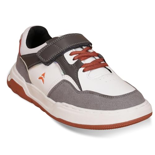 AVANT Kids Jetster Sneakers (AVKSH002CL02SIZE1_Grey/Orange_UK1) - Image 1