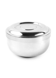 QSHAVE Stainless Steel Shaving Bowl With Lid 4 Inch Diameter Large Deep Size Chrome Plated Shinning Finish  - Image 4