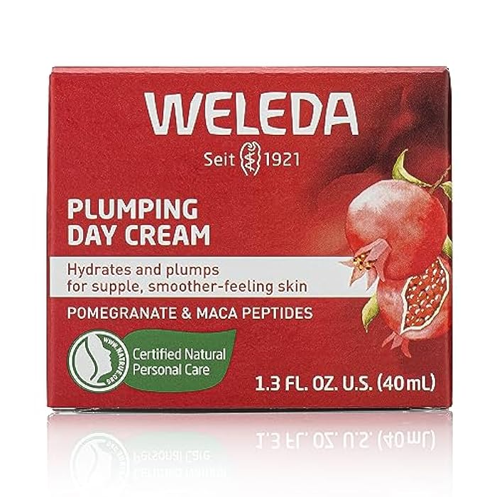 Weleda Face Care Plumping Day Cream, 1.3 Fluid Ounce, Plant Rich Moisturizer with Pomegranate and Maca Root Peptides - Image 2