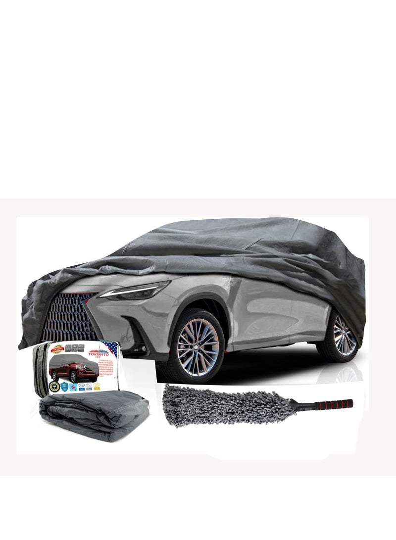 TORONTO Waterproof Car Cover for Lexus LX570 LX600 LC200 LC300 (2008–2024) – All-Weather Outdoor Cover with Zippered Driver & Trunk Access, Windproof Straps, UV Snow Rain Dust Protection - Image 1