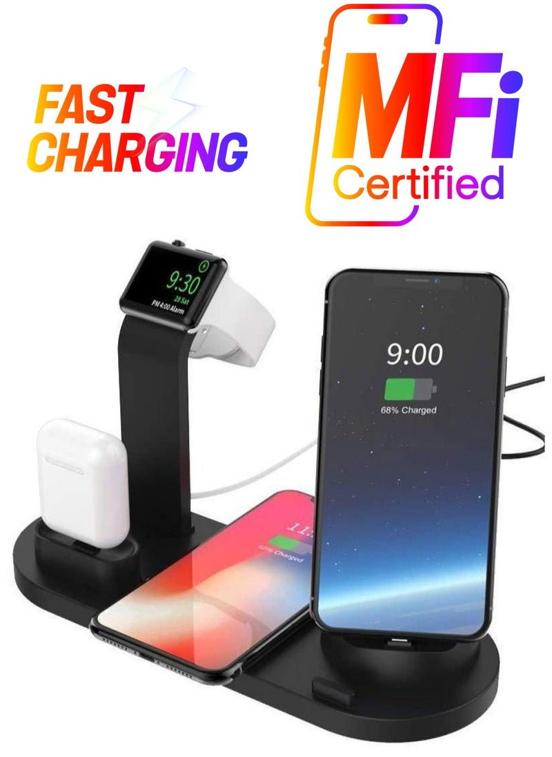 Generic - Professional Fast Wireless Charger for Apple iPhone/Android/Smartwatch/Air Pods - Image 1