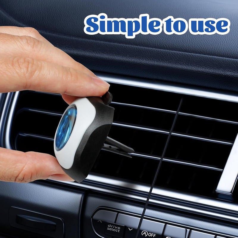 DERDUFT 6 Packs Car Air Fresheners Vent Clip - Ocean Wind & New Car Scent - Image 5