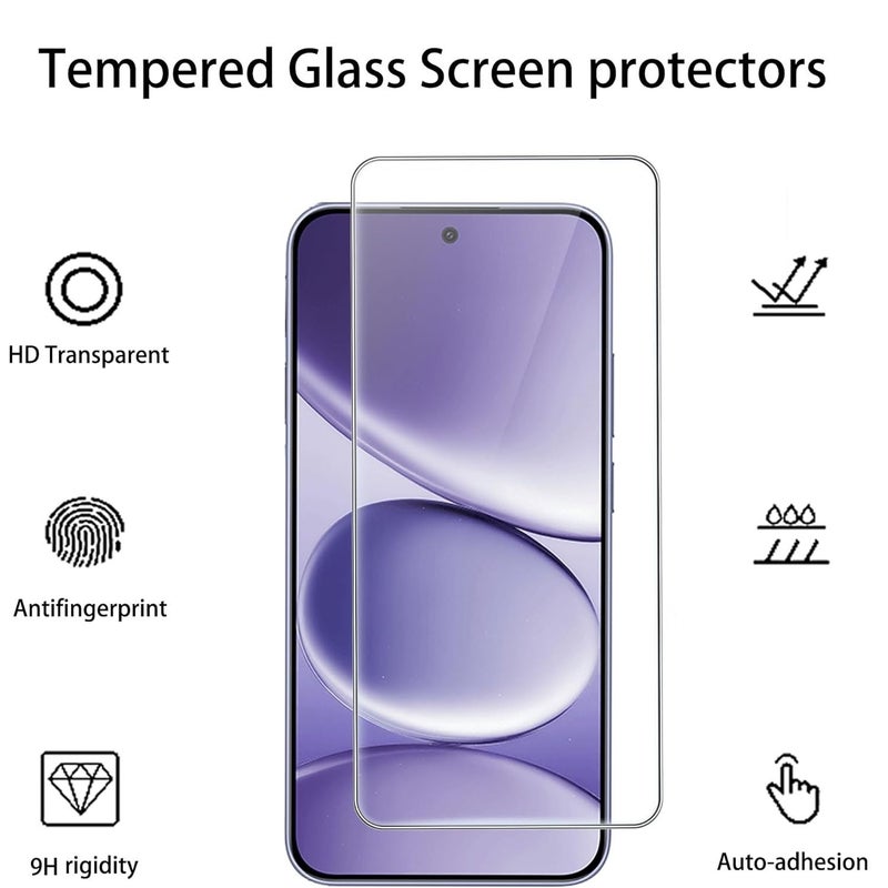 3pcs HD Clear Tempered Glass Screen Protector For Redmi Note 14 5G 9H Hardness Bubble Free Case Friendly Anti Scratch - Image 3
