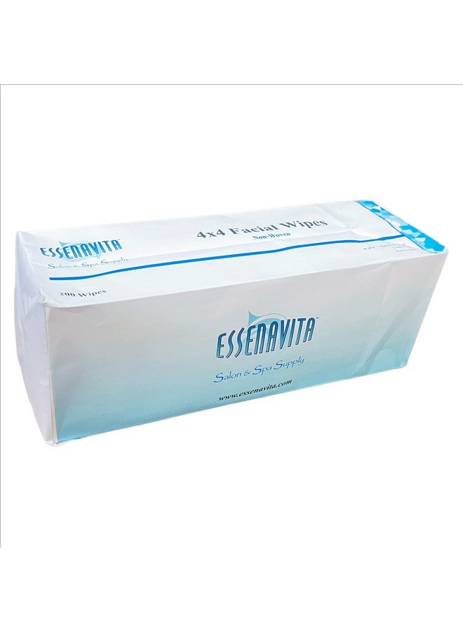 4X4 Biodegradable Esthetic Wipes 4 Ply 200 Per Pack Smooth Finish 100% Natural Rayon Recyclable Facial Towelette