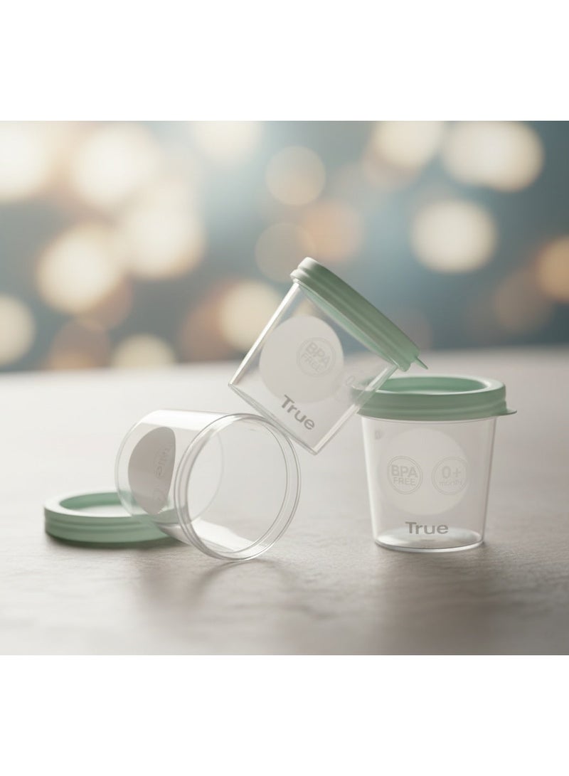 ترو علب حفظ الحليب والطعام من ترو جولد | ٤ عبوات × ١٨٠ مل | خالية من BPA | آمنة ومحكمة الإغلاق | مناسبة لحفظ حليب وطعام الطفل | من عمر حديث الولادة - Image 4