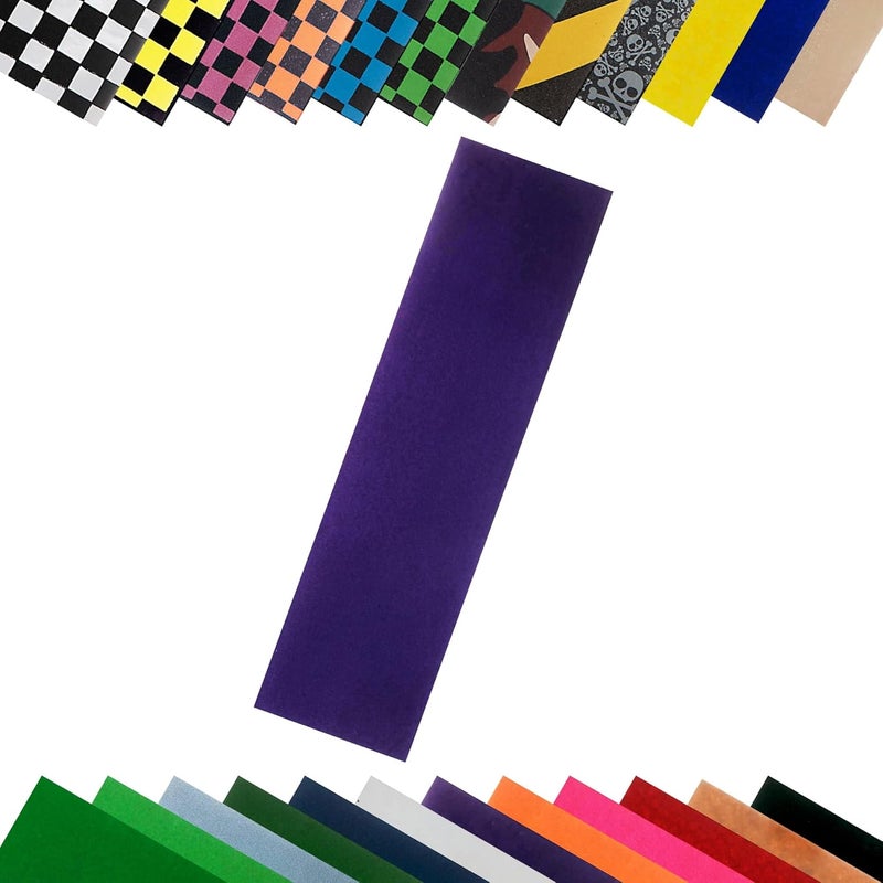 Turbo 9 x 33 Inch Skateboard Grip Tape Sheet Purple - Image 1