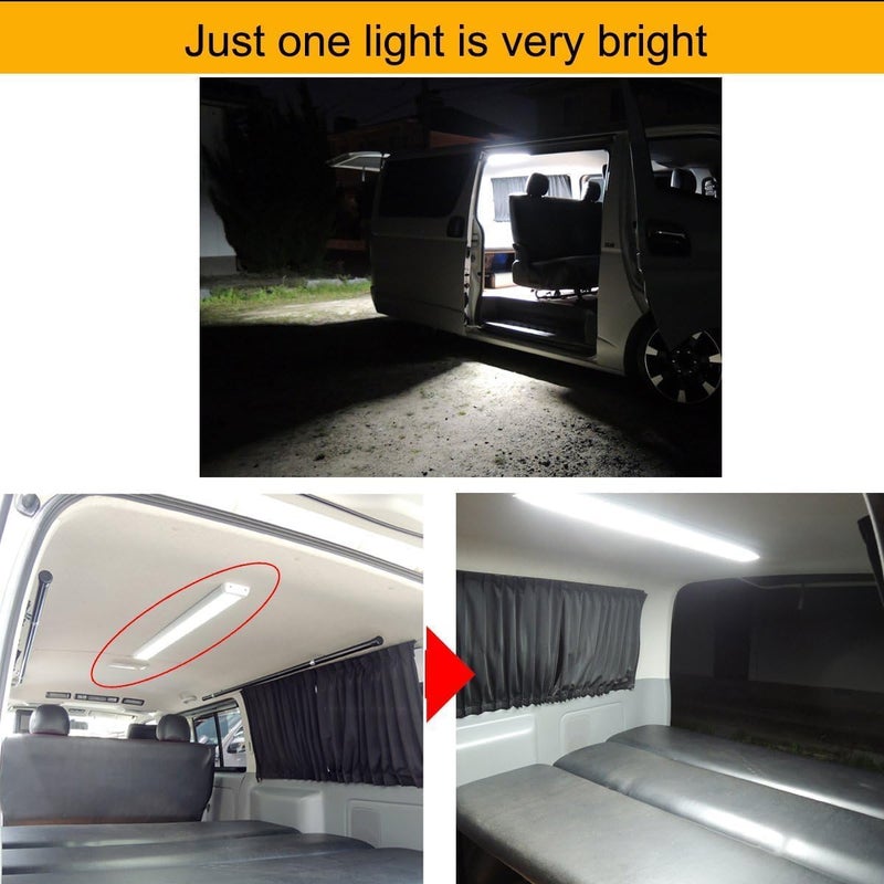 Lightronic LED Interior Light Fixture 33.9", High Light-Output Low Current Draw, 6000K Cool-White Wide Flood Beam, 12V/24V DC, On/Off Rocker Switch, Aluminum Housing for RV & Utility Vehicles, 1-Pack - Image 2