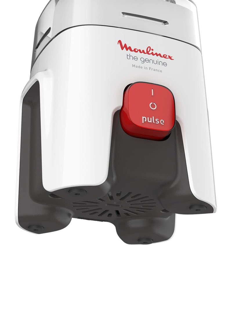 Moulinex Blender | Genuine  Blender Smoothie Maker | Mixer | 2 Attachments | One Speed and Pulse Function | 2 Years Warranty 1.75 L 500 W LM242B27 White/Clear - Image 4