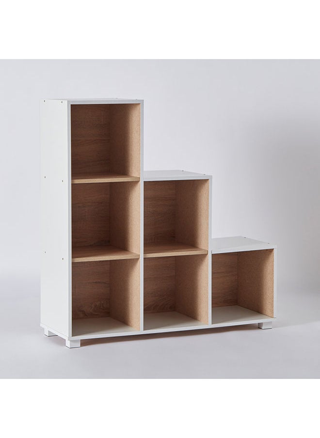Home Box - Alford Lyon 6-Cube Step Bookcase 105 x 109.5 x 35 cm - Image 1