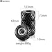 Chanmoo 110 RC Monster Truck Tires and Hard Plastic Wheels Rims 12mm Hex Rubber Buggy Off Road Tyres with Foam for 110 Scale Truck Car Traxxas VXL 2WD Hoss 4x4 HSP HPI Tamiya Kyosho 4PCS Black - Image 4