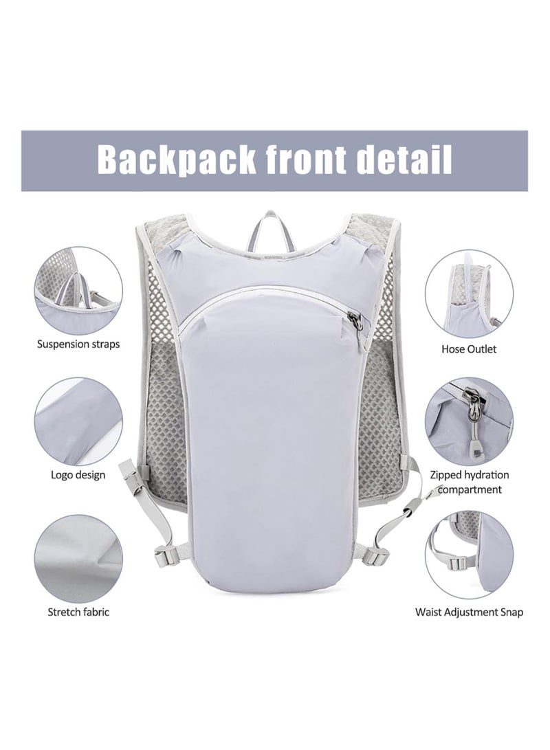 Soofam Running Hydration Vest Backpack, Lightweight Insulated Pack with 1.5L Water Bladder Bag Daypack for Hiking Trail Running Cycling Race Marathon for Women Men  - Image 4