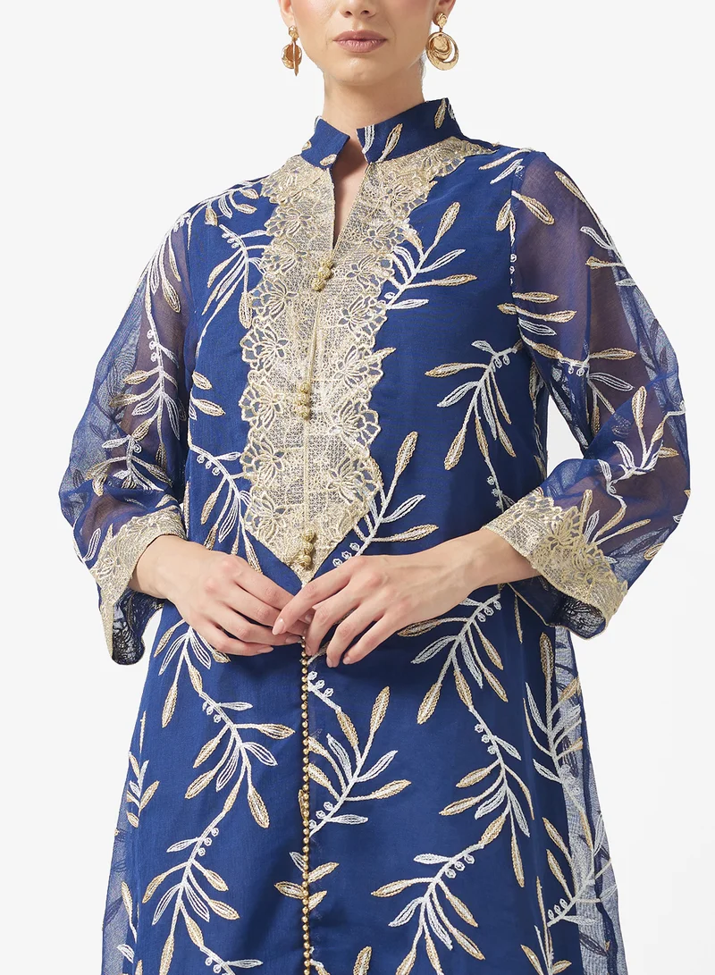 Khizana Embroidered Jalabiya