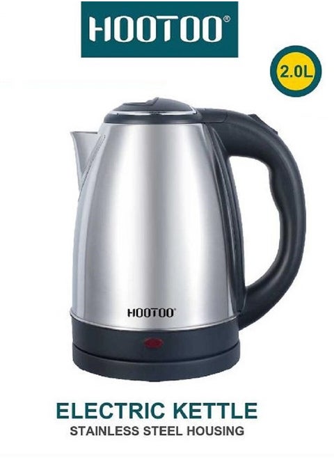 HT-KE002 Electric Kettle for Water, Tea and Coffee, 2L Capacity, with Automatic Shut-Off System and Light Indicator. Made of strong stainless steel For long life. Silver from Hootoo.