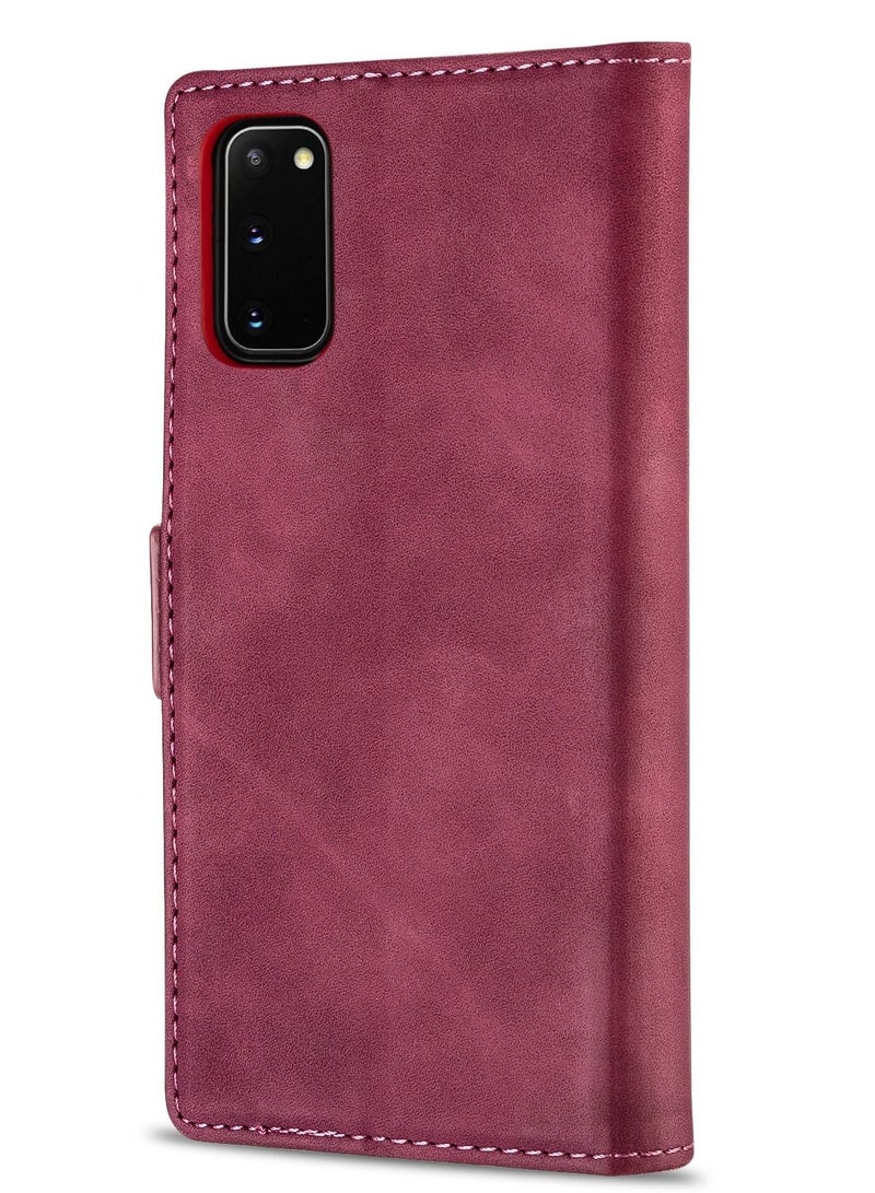 Suteni Flip Cover Hidden Card Slots Leather Phone Case for Samsung - Image 1