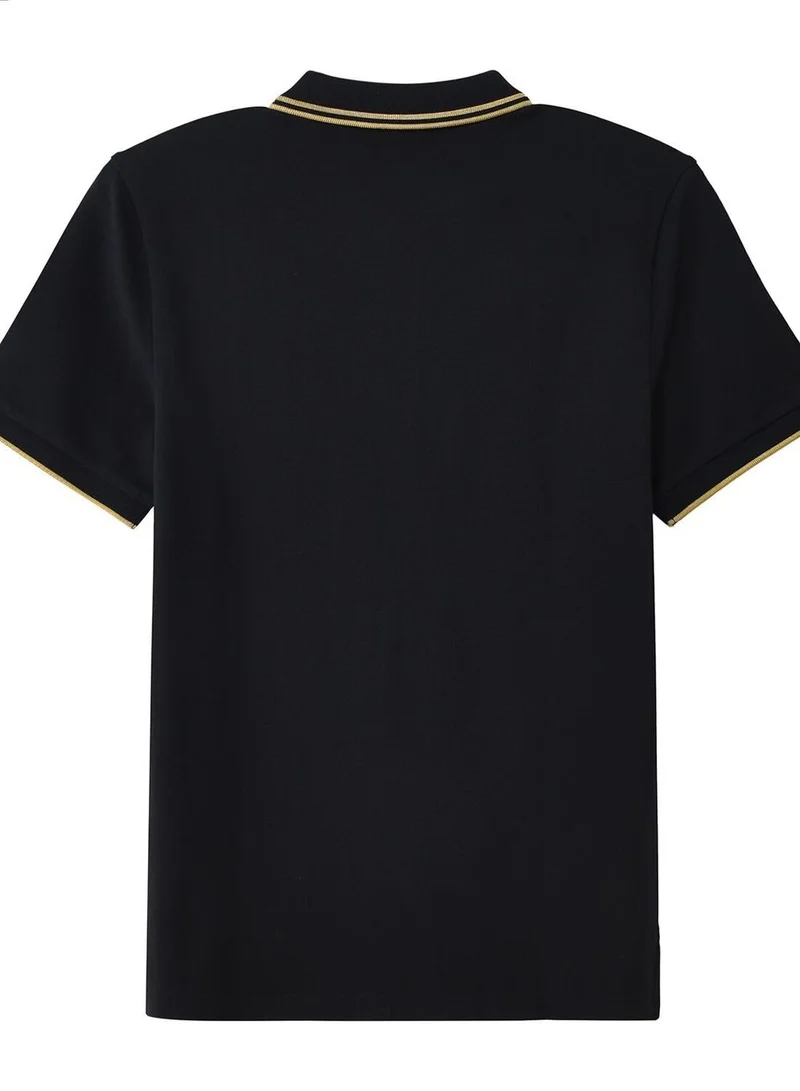 جيوردانو بولو رجالي بقصة ضيقة وأكمام قصيرة مع تطريز