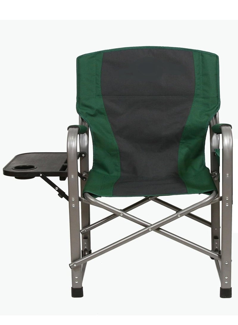 GO2CAMPS Premium Heavy-Duty Director Camping Chair with Foldable Side Table | Built-In Cup Holder Outdoor Chair for Camping, Hiking, Picnic, Fishing, Beach, Tailgating and Backyard Lounging and Events - Image 2