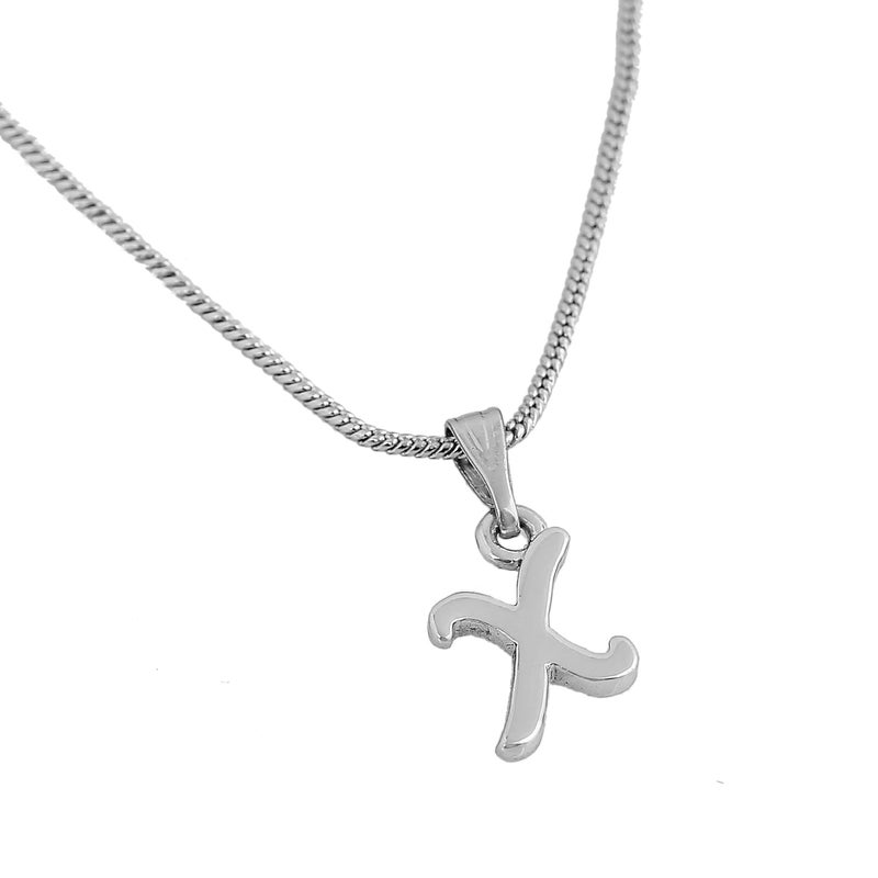 Estele Initial Letters Rhodium Plated Pendants/Charms for Girls & Womens - Image 1