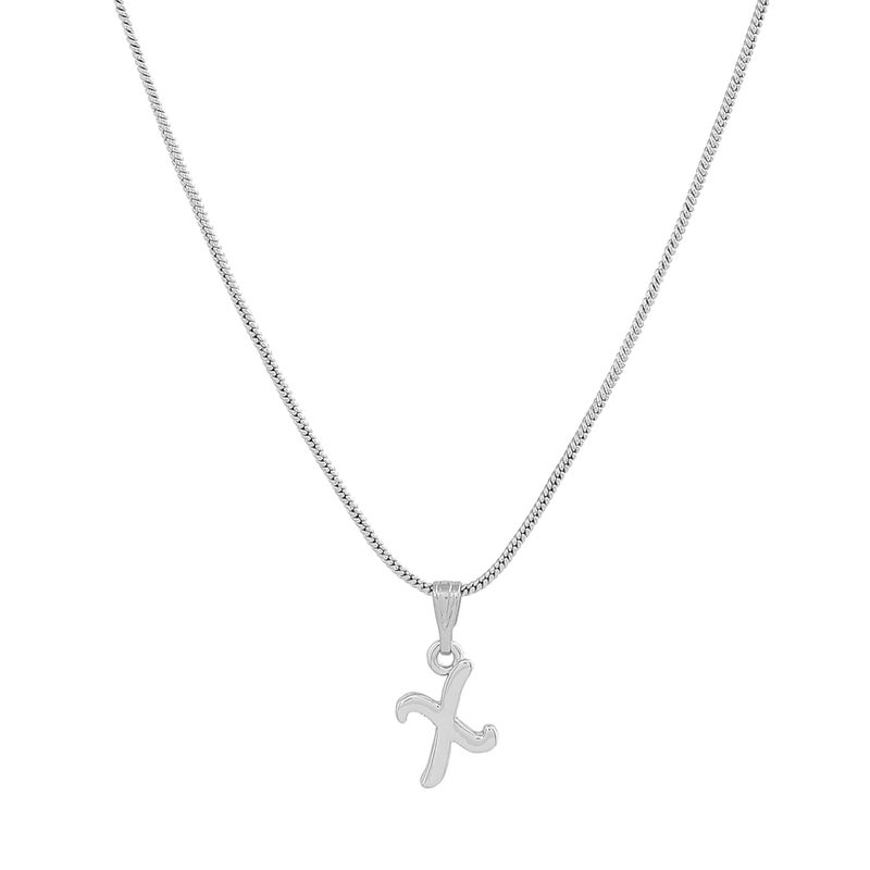 Estele Initial Letters Rhodium Plated Pendants/Charms for Girls & Womens - Image 3