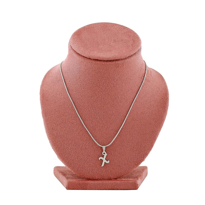 Estele Initial Letters Rhodium Plated Pendants/Charms for Girls & Womens - Image 5