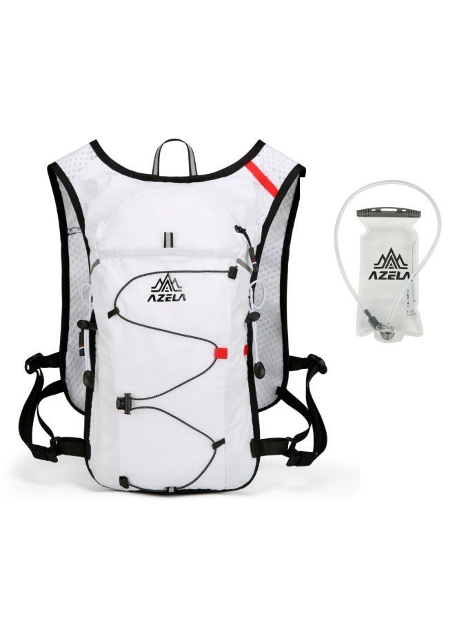 Hydration Backpack with 1.5L Water Bladder - AZELA Lightweight Waterproof Hiking Bag for Running Cycling Travel, Unisex Sports Pack | Hydration Backpack, Hiking Backpack, Waterproof Backpack, Running Backpack, Cycling Backpack, Lightweight Backpack, Travel Backpack, Sports Bag, Hydration Pack, Daypack, Trekking Bag, Outdoor Backpack, Unisex Backpack, Breathable Backpack, Hydration Bladder, Water Bladder 2L, Hydration System, Running Waist Bag, Chest Bag, Backpack for Men, Travel Backpack for Men, Hiking Bag for Men, Sports Backpack, Bicycle Backpack, Durable Backpack, Small Backpack, Water Resistant Bag