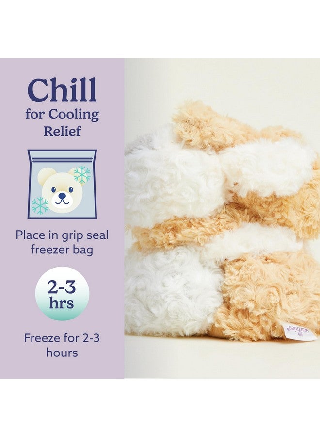 warmies Hugs Duo, Microwavable & Weighted Stuffed Animals, Puppy - Heated Stuffed Animal Plushie for Warmth & Comfort - Cute Soft Plush Toys for Adults & Children (Boys, Girls, Babies & Toddlers) - Image 5