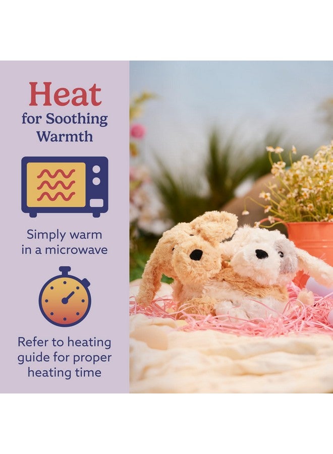 warmies Hugs Duo, Microwavable & Weighted Stuffed Animals, Puppy - Heated Stuffed Animal Plushie for Warmth & Comfort - Cute Soft Plush Toys for Adults & Children (Boys, Girls, Babies & Toddlers) - Image 4