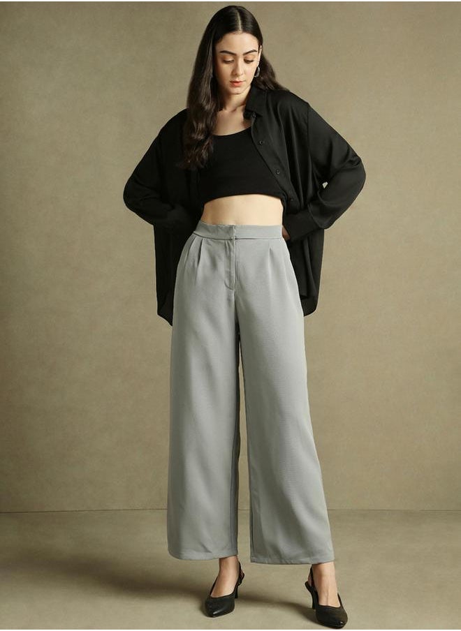 Dennis Lingo Mid Rise Straight Fit Trousers by Styli  - Image 5