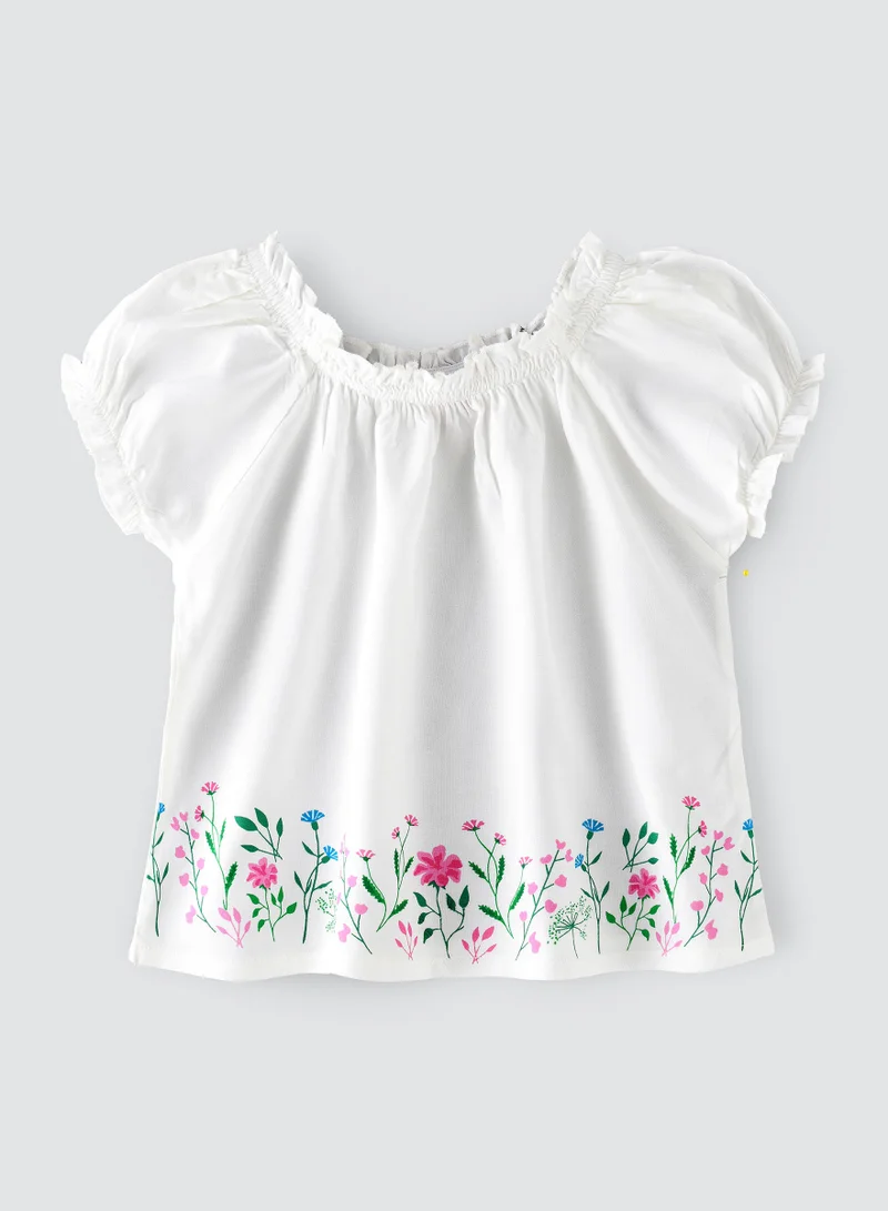 جيلين كنزة محبوكة بطبعة أمامية