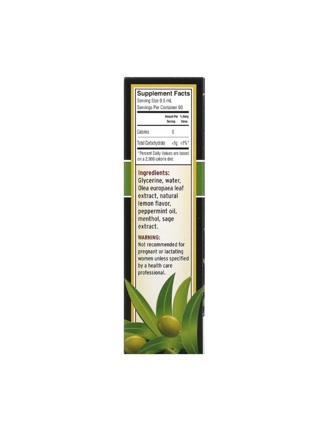 بارلينز Olive Leaf Complex Throat Spray Peppermint 1.5 fl oz 45 ml - Image 2