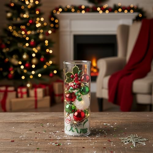 LABZIO Home Flower Vase – Borosilicate 3.3 Hand-Blown Transparent Glass (7.5 Inch) – Elegant Diwali Home Decor, Festive Floral Display, Pooja Room & Living Room Decorative Vase - Image 5