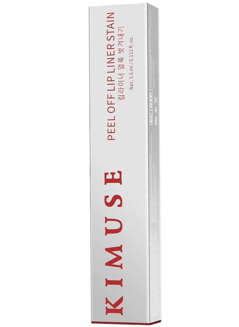 KIMUSE Peel Off Lip Liner Stain, Long Lasting Lip Tint 03 - 3.6 ml - Image 1