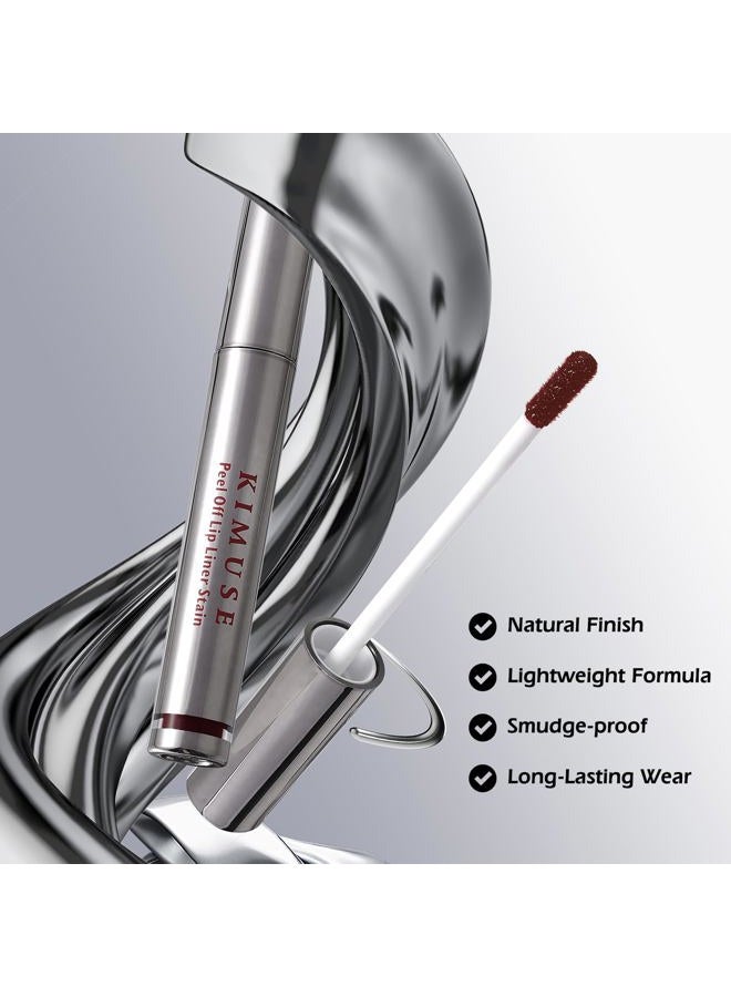 KIMUSE Peel Off Lip Liner Stain, Long Lasting Lip Tint 03 - 3.6 ml - Image 4