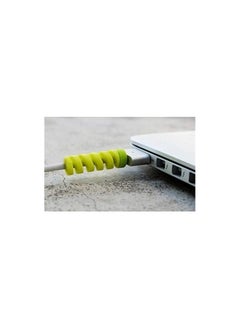 Generic Silicone Charger Cable Protector 3 Packs, Total of 12 Pieces - Silicone Cable Protector with Coiled System for Spiral Cable Wire, Protective Cover Case for Earphones, Mouse and USB Charger Cable for Mobile - Colorful Cute Spiral Cable Protector to Protect Charger Cord and Data Line for Mobile - USB Cable Protector Cover B for Earphone - Data Charger Cord Cover and Headphone Wrap Line - Rubber Protective Cover with Chain Cover for Cell Phone Data Cable, Multiple Colors (Comes in Random Color)  - Image 3