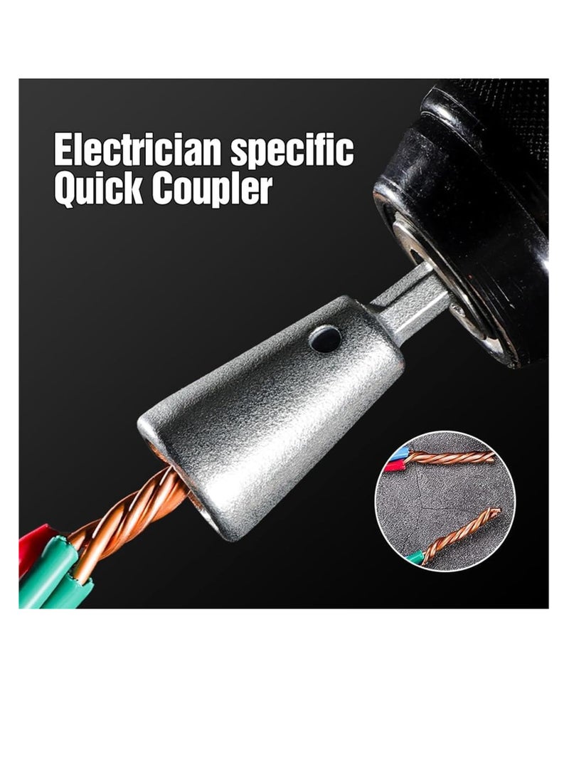 Excefore Wire Twister Tool, 2 PCS Wire Cap Nut Twister, Wire Twisting Tool, Spin Twisting Wire Connector Socket, Wire Twister Tool for Drill, Wire Stripper Tool, Wire Stripping Tool for Drill  - Image 5