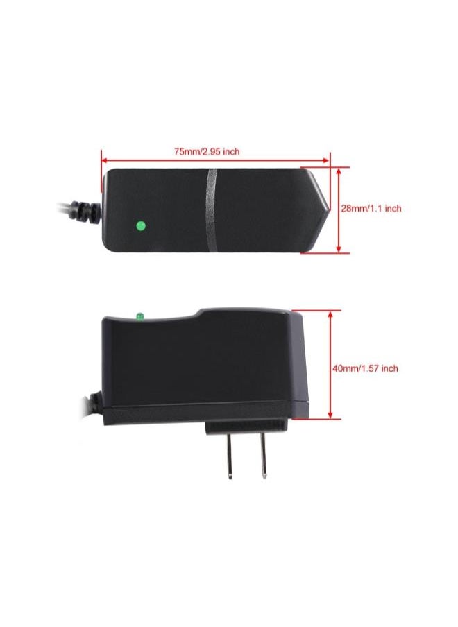 WYBOT - DC 5V 2A/2000mah AC Power Adapter Wall Charger for Android Tablet PC MID eReader with Round 2.5mm Jack US Plug Black - Image 1