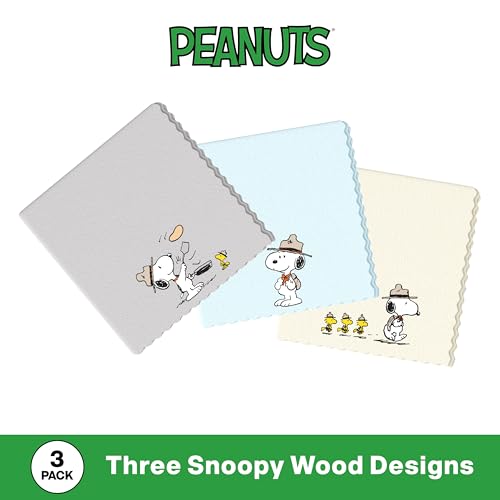 Purgenic Microfiber Cloth & Glasses Wipes (3 Pack) Lens & Glasses Cleaning Cloth - Eye Glass Clean Cloths - Eyeglass Cleaning Cloths - Camera Lenses & Gadget Delicate Screens - Snoopy - Image 4