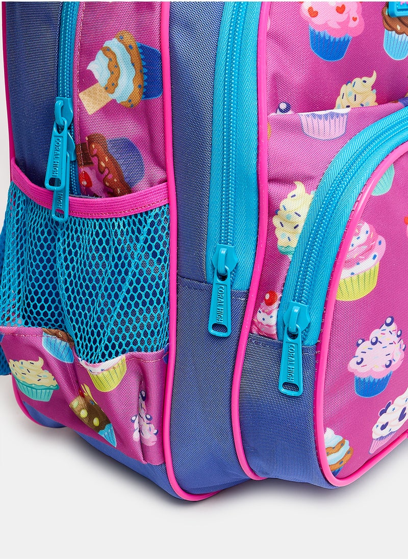 كورال هاي - شنطه ظهر CORAL HIGH لافاندر 18لتر 3سوسته 23495  Cupcake - Image 1