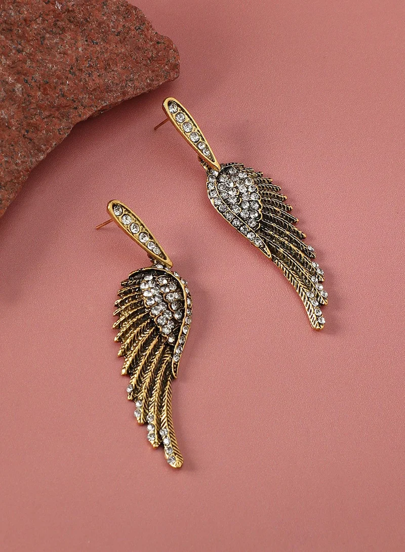 SOHI Angel Wing Artificial Drop Earring Jewellery
