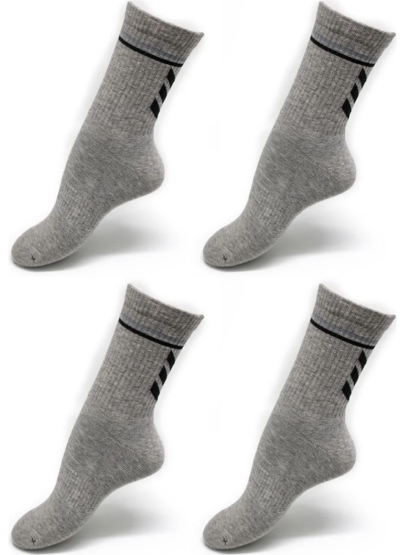 DAYCO Gray Melange Patterned Towel Sole Sports Socks