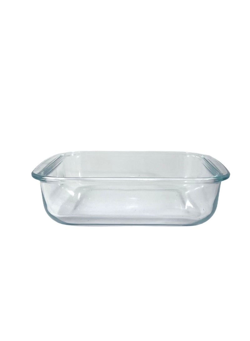 Homemaker Square Glass Baking Dish – 1.1 Litre – 20.6 x 18.1 x 5 cm – Clear Oven-Safe Dish for Baking, Roasting & Serving - Image 2
