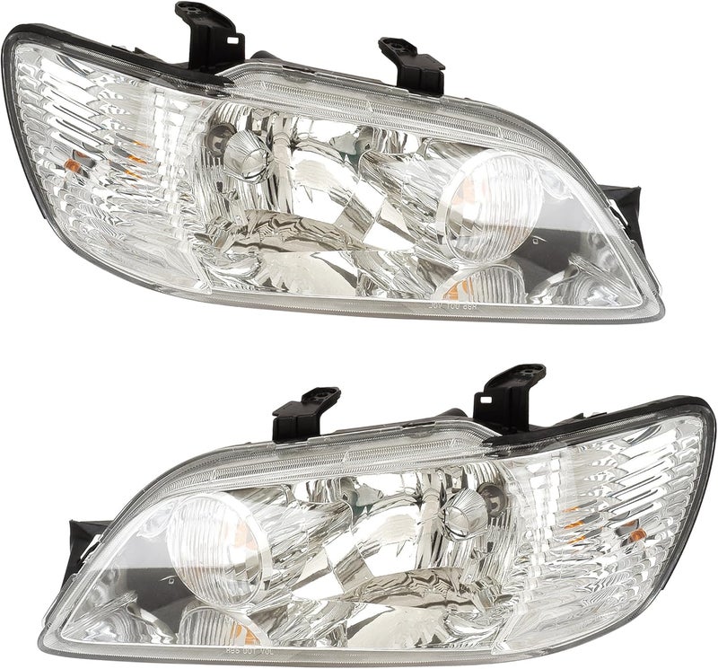 ALLIGATOR AUTO LIGHTS مجموعة تجميع المصابيح الأمامية البديلة من أليغيتور أوتو لايتس لموديلات ميتسوبيشي لانسر 2002-2003 مع المصابيح - Image 1