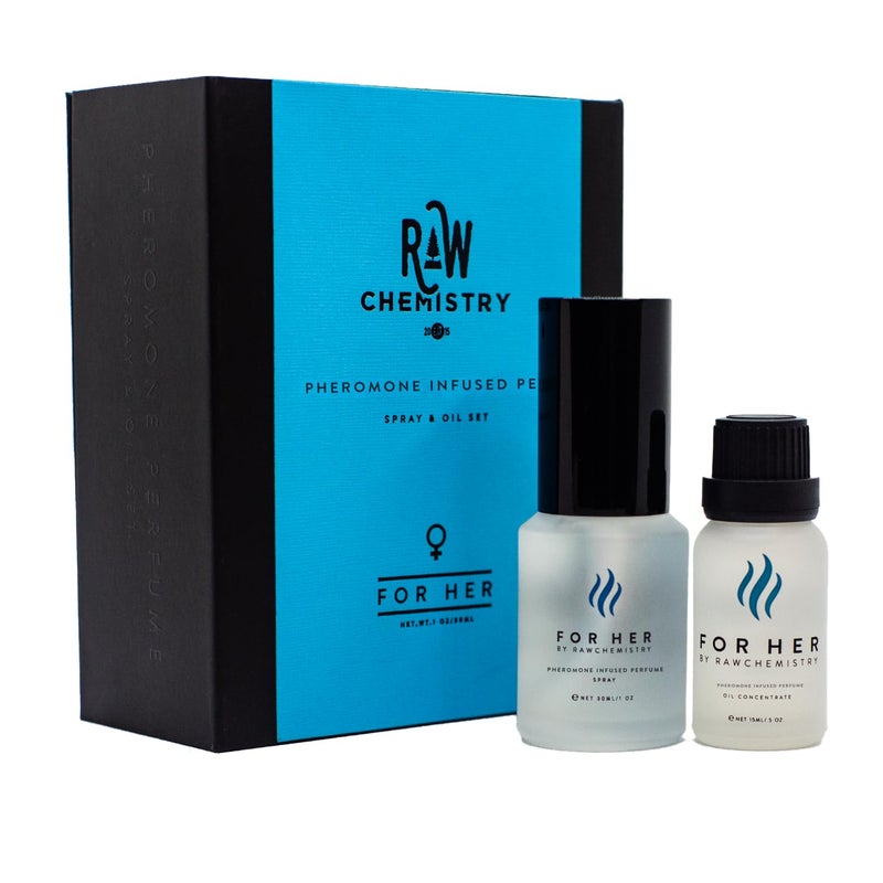 RawChemistry For Her A Pheromone Infused Perfume Gift Set - Elegance, Extra Strength Pheromone Infused Formula 1 Fl. Oz - Image 1